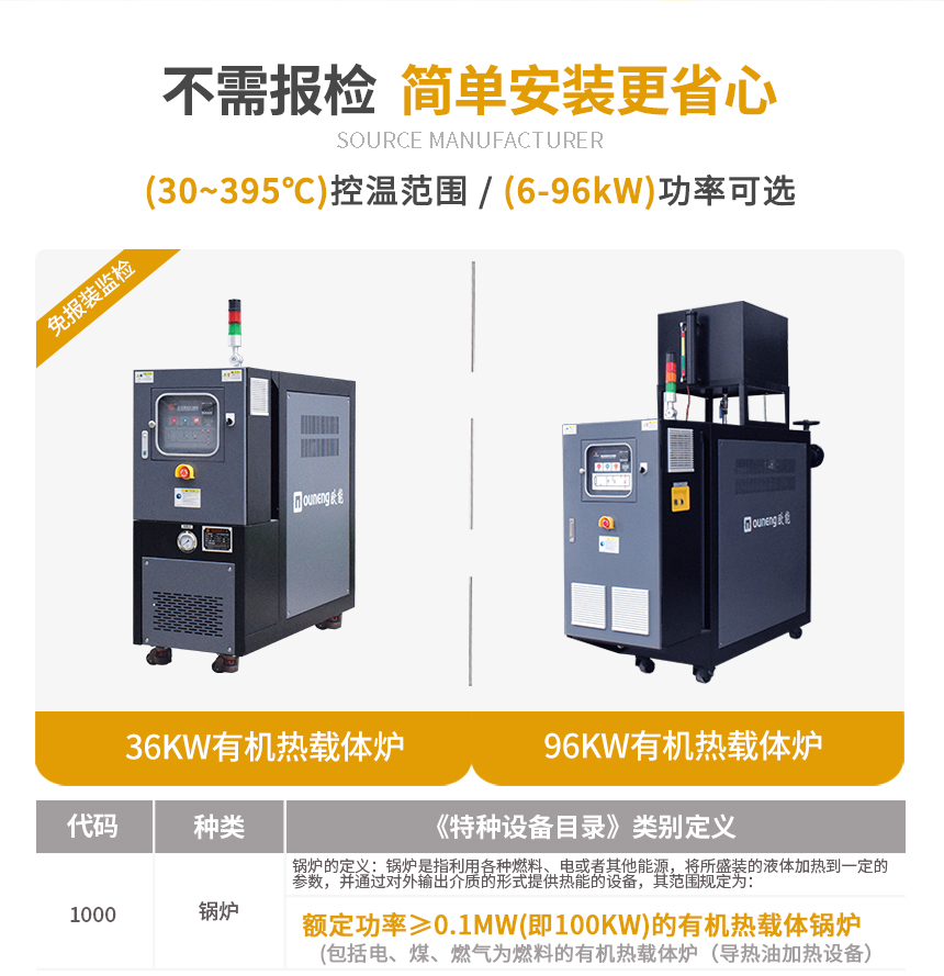 小型有機熱載體鍋爐規(guī)格